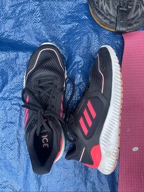 adidas Black and Pink Athletic Sneakers Women’s Size 8